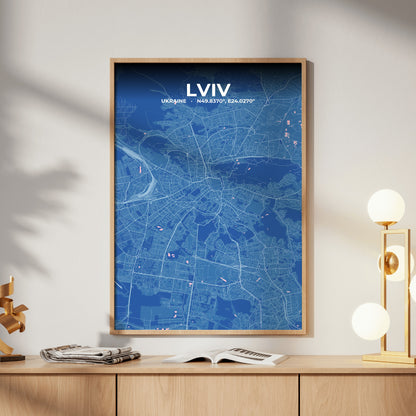 Lviv Candy Map Poster