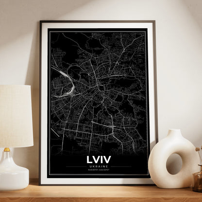 Lviv Modern Map Poster