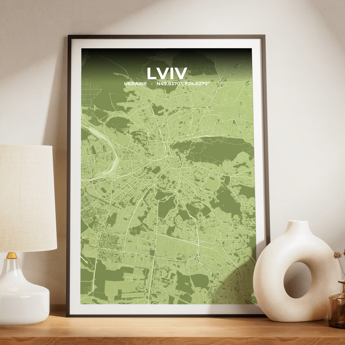 Lviv Grove Map Poster