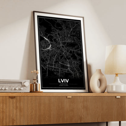 Lviv Modern Map Poster