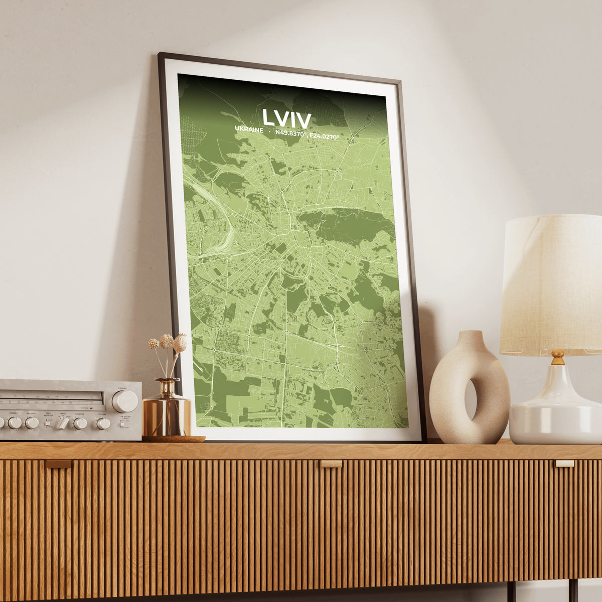 Lviv Grove Map Poster