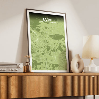 Lviv Grove Map Poster