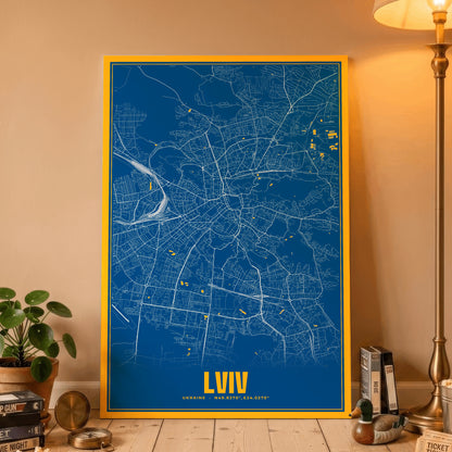 Lviv Blockbuster Map Poster