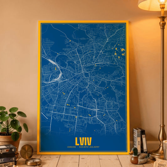 Lviv Blockbuster Map Poster
