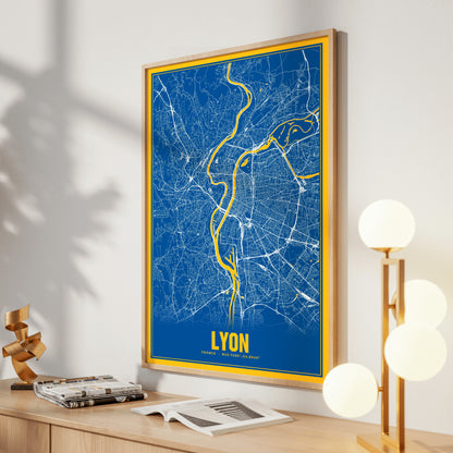 Lyon Blockbuster Map Poster