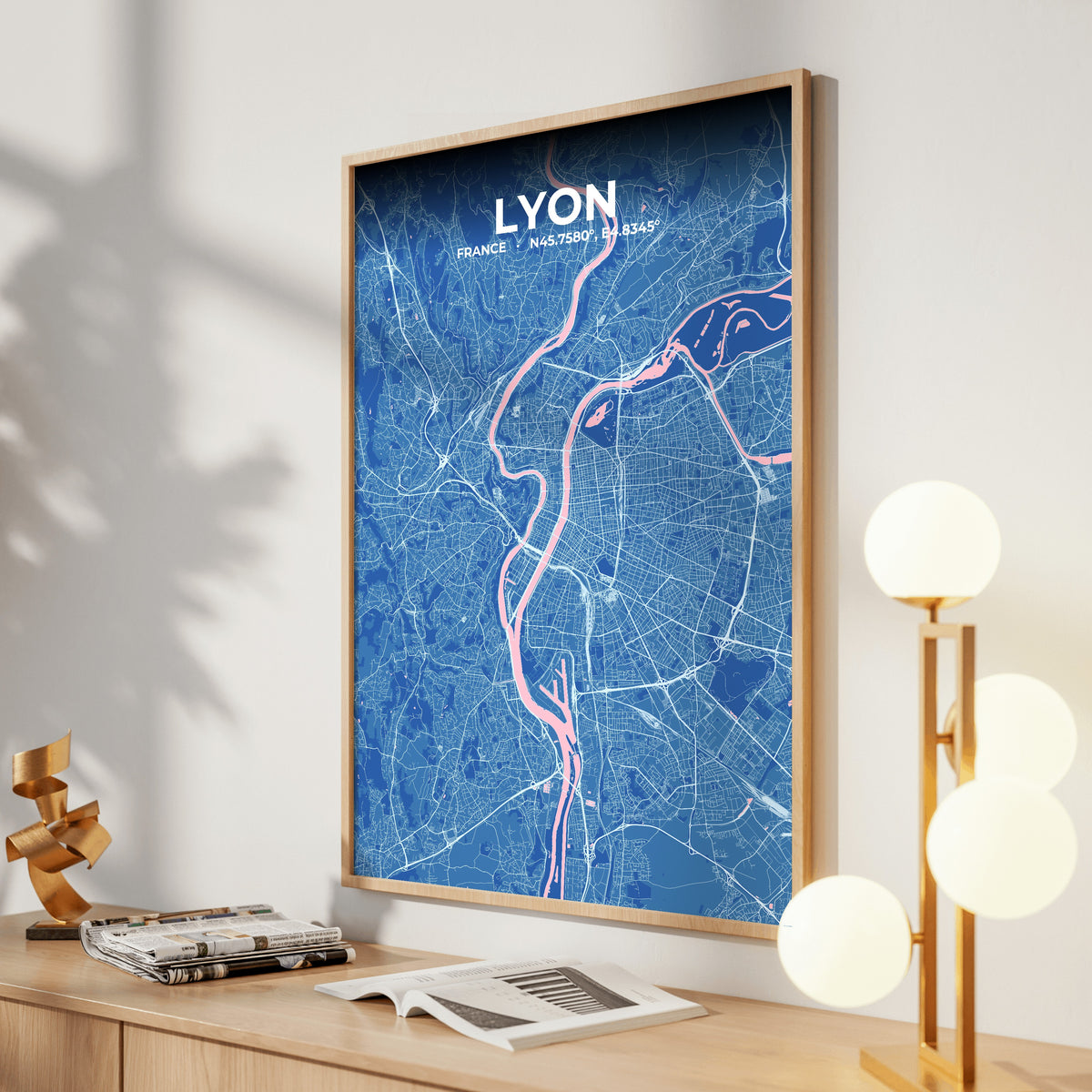 Lyon Candy Map Poster