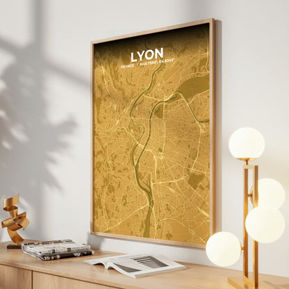 Lyon Forge Map Poster