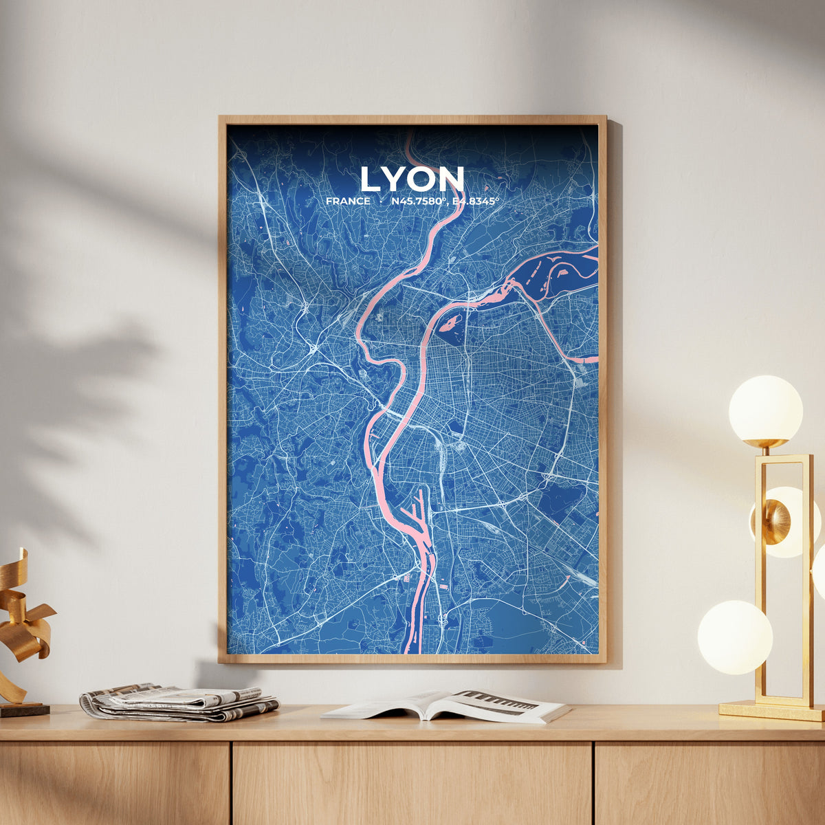 Lyon Candy Map Poster
