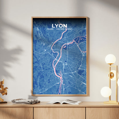 Lyon Candy Map Poster