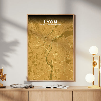 Lyon Forge Map Poster