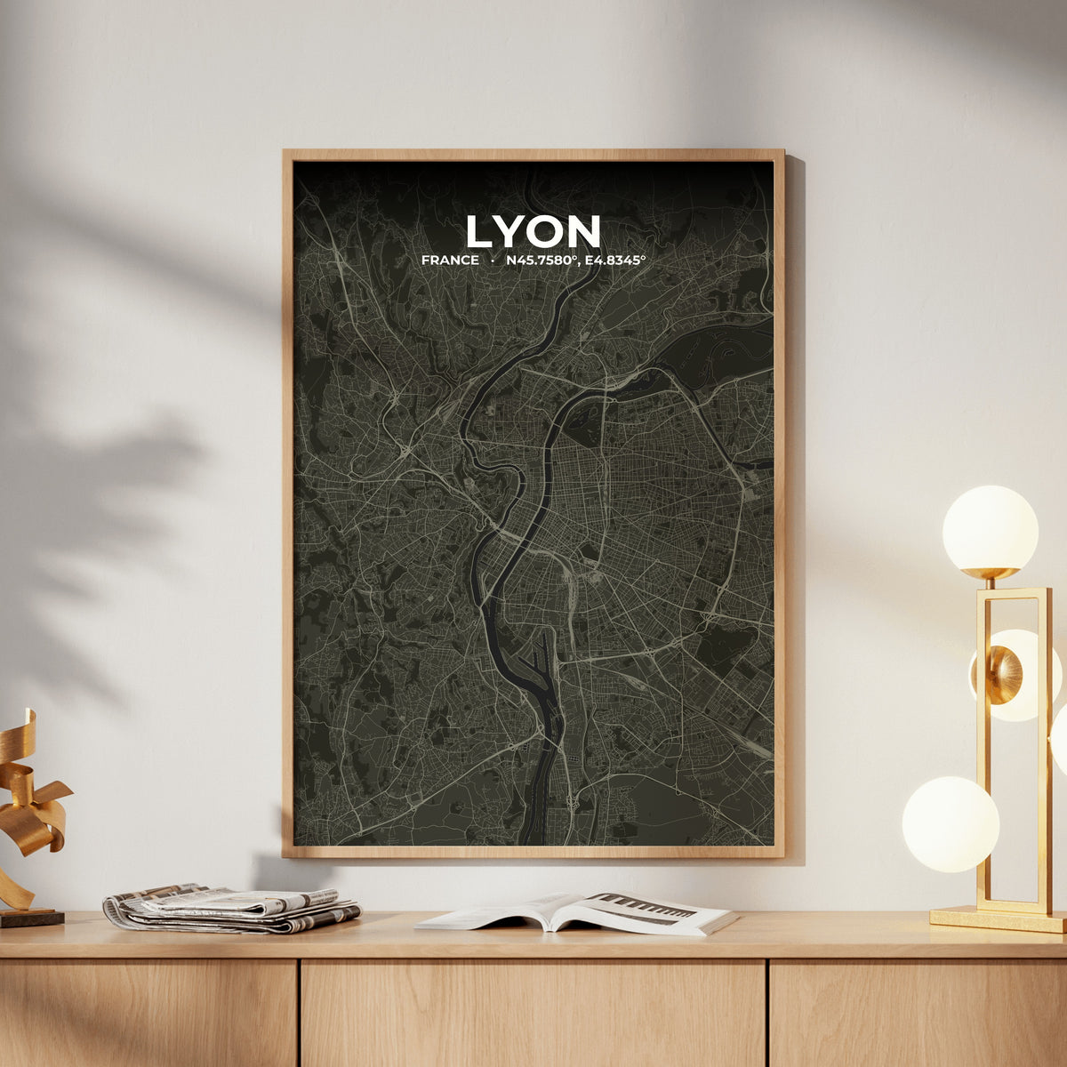 Lyon Sable Map Poster