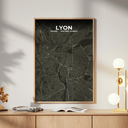 Lyon Sable Map Poster