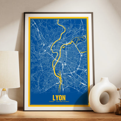 Lyon Blockbuster Map Poster