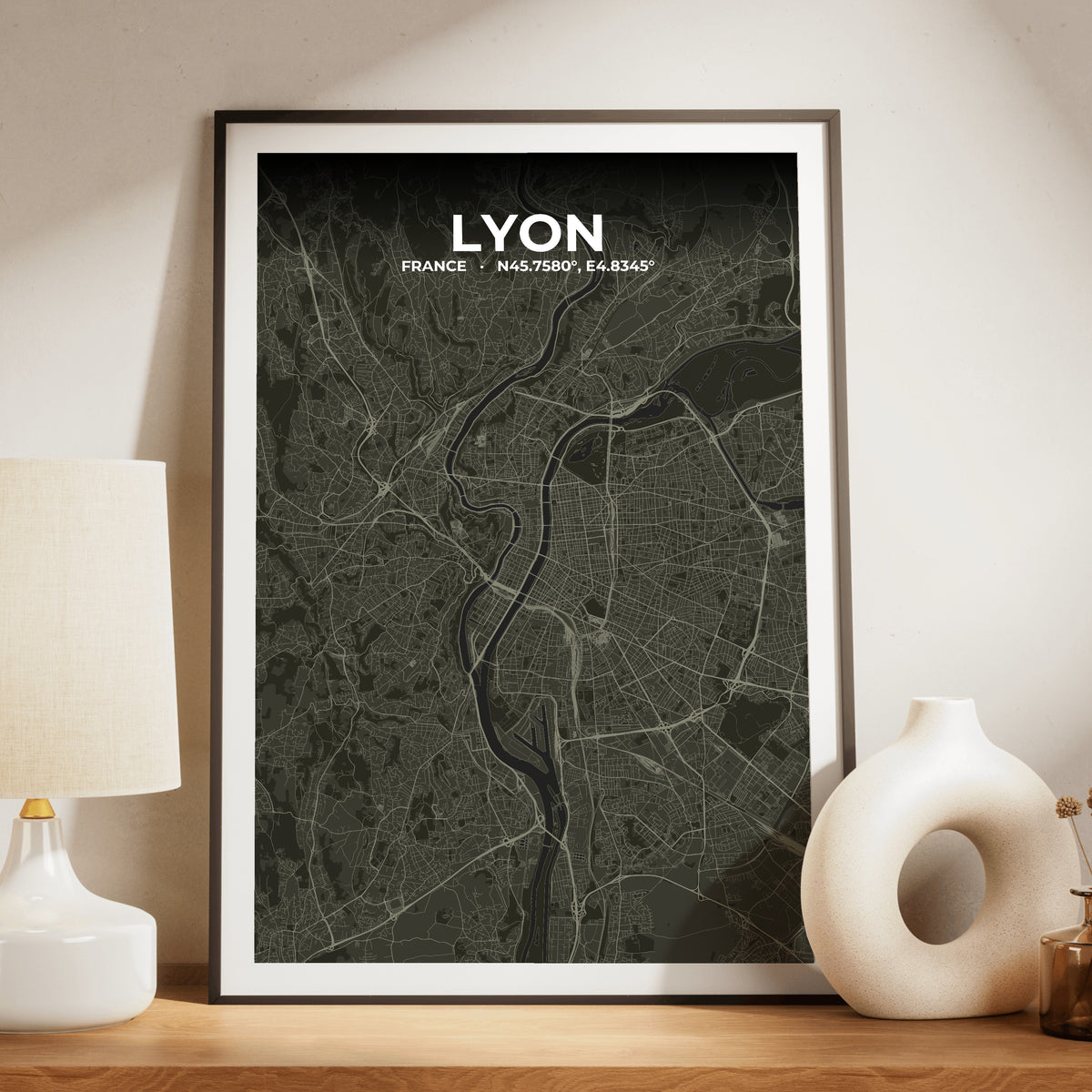 Lyon Sable Map Poster