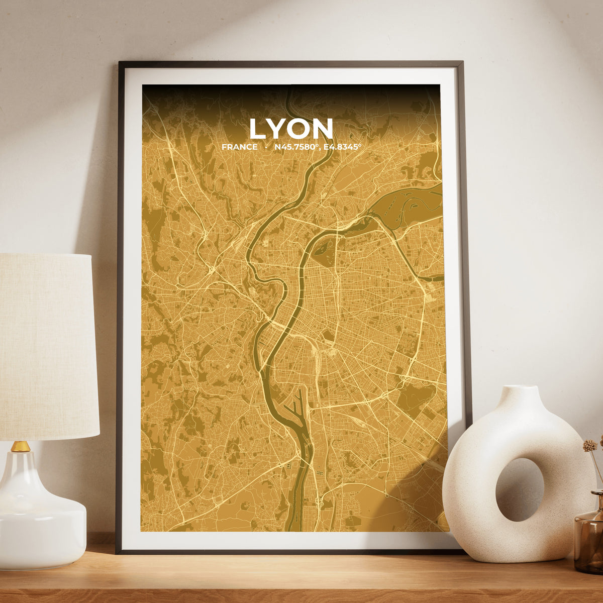 Lyon Forge Map Poster