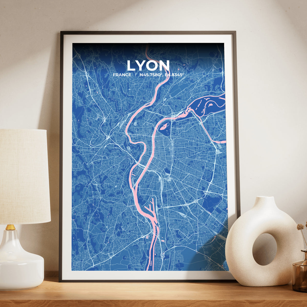 Lyon Candy Map Poster