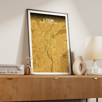 Lyon Forge Map Poster