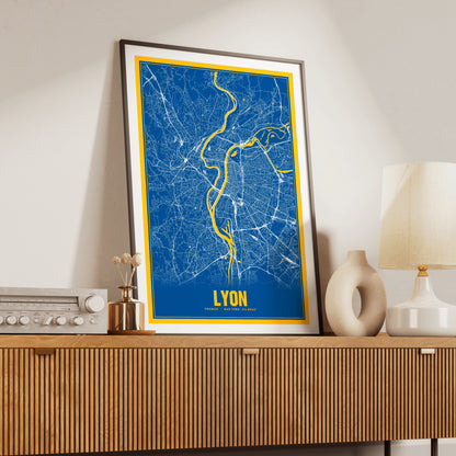 Lyon Blockbuster Map Poster