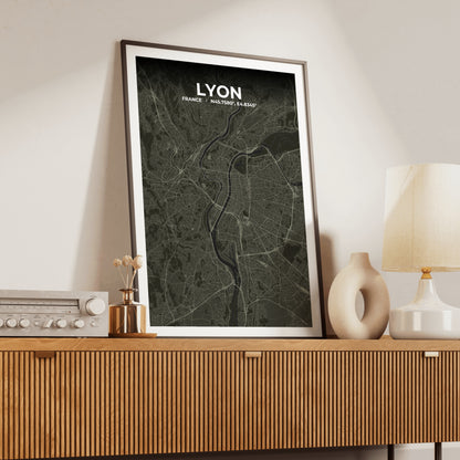 Lyon Sable Map Poster