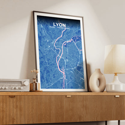 Lyon Candy Map Poster