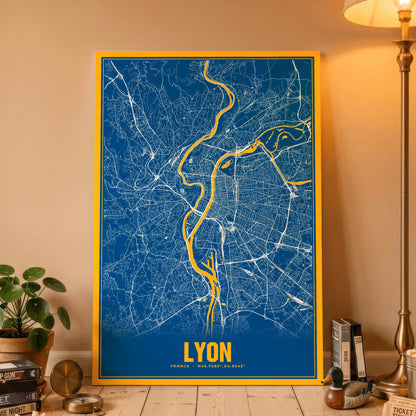 Lyon Blockbuster Map Poster