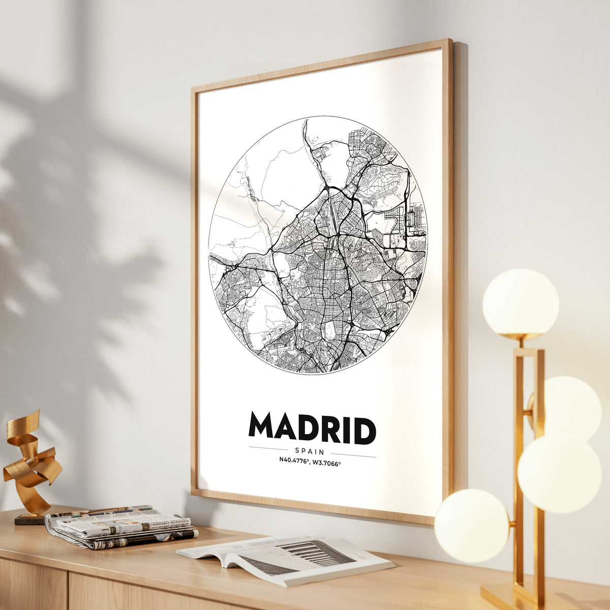 Madrid Spot Map Poster