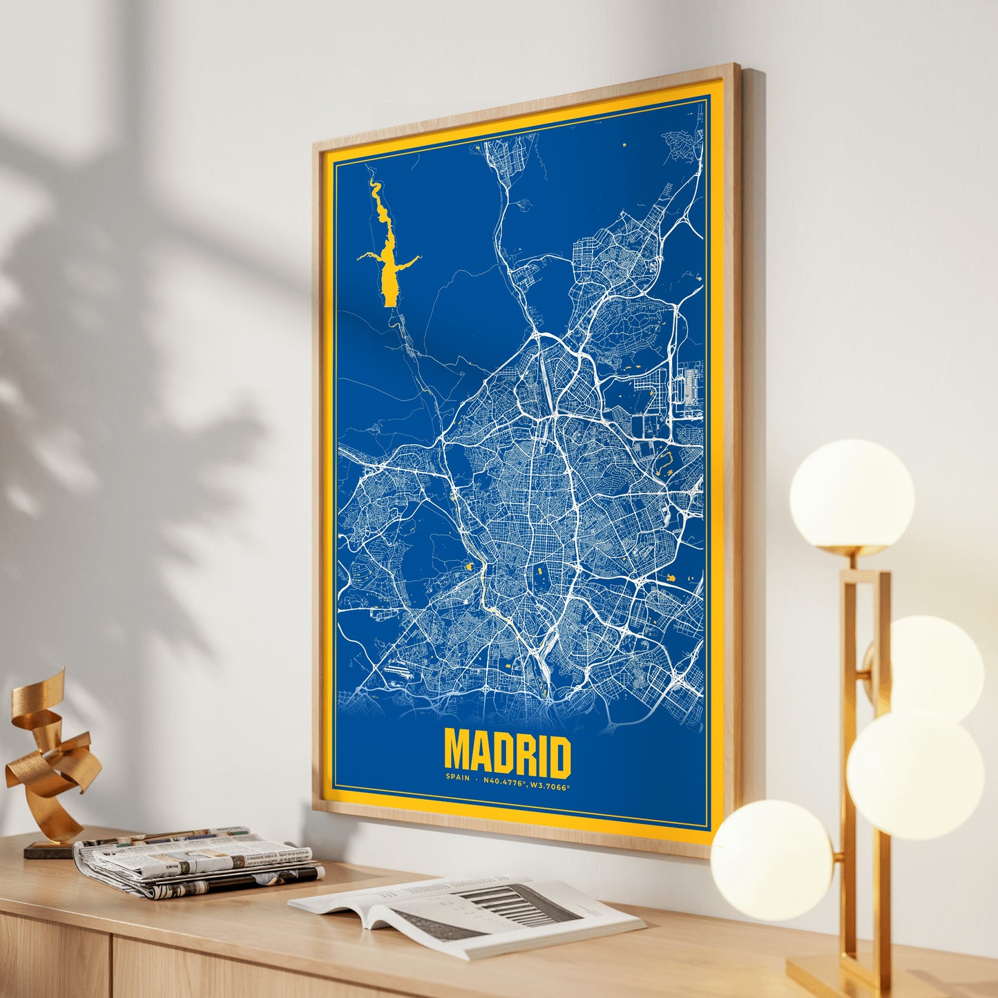 Madrid Blockbuster Map Poster
