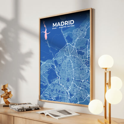 Madrid Candy Map Poster