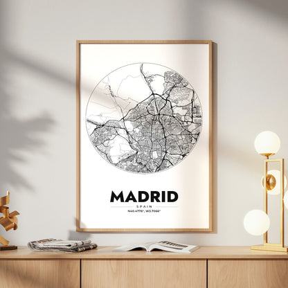 Madrid Spot Map Poster