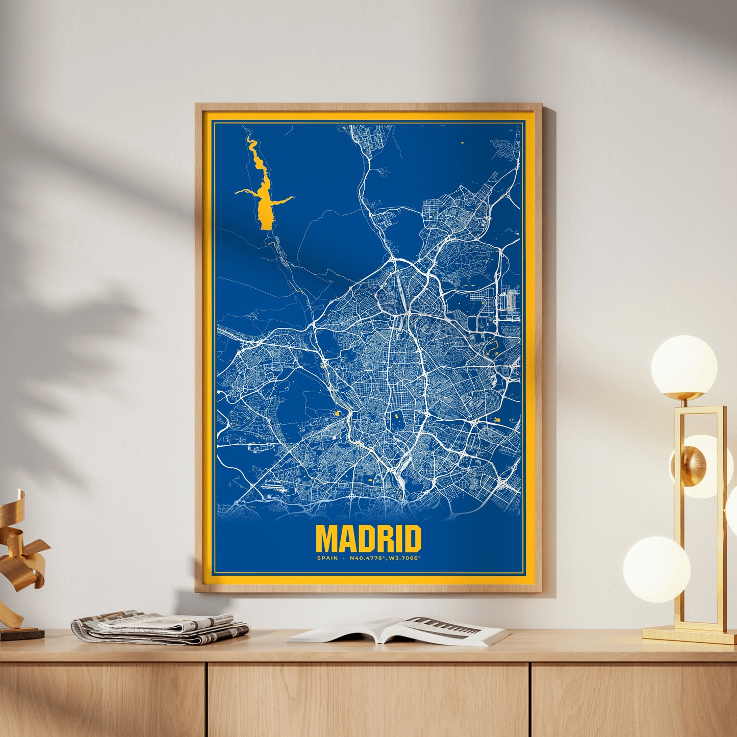 Madrid Blockbuster Map Poster