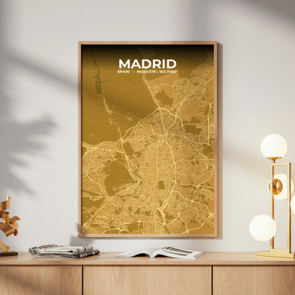 Madrid Forge Map Poster