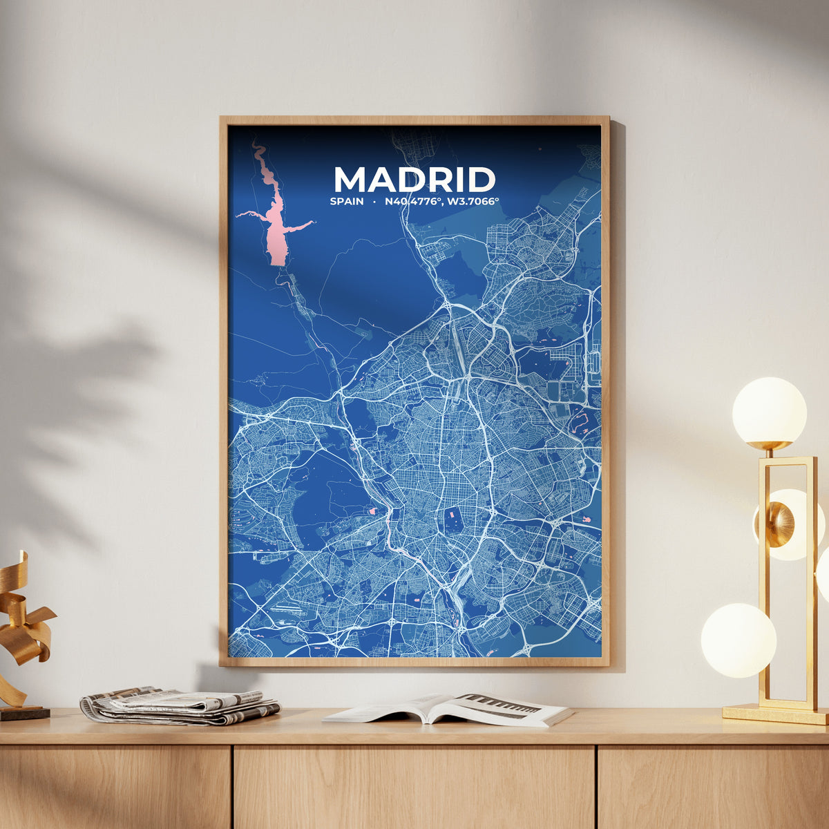 Madrid Candy Map Poster