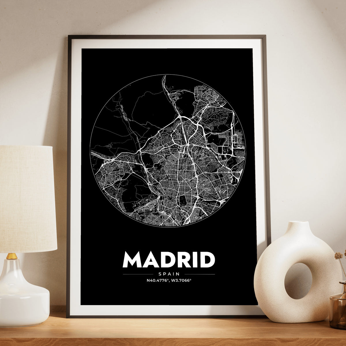 Madrid Spot Map Poster