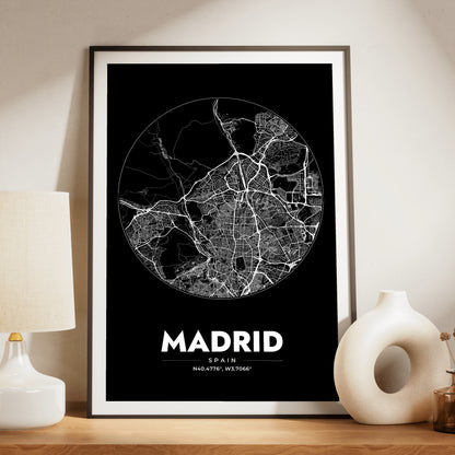 Madrid Spot Map Poster