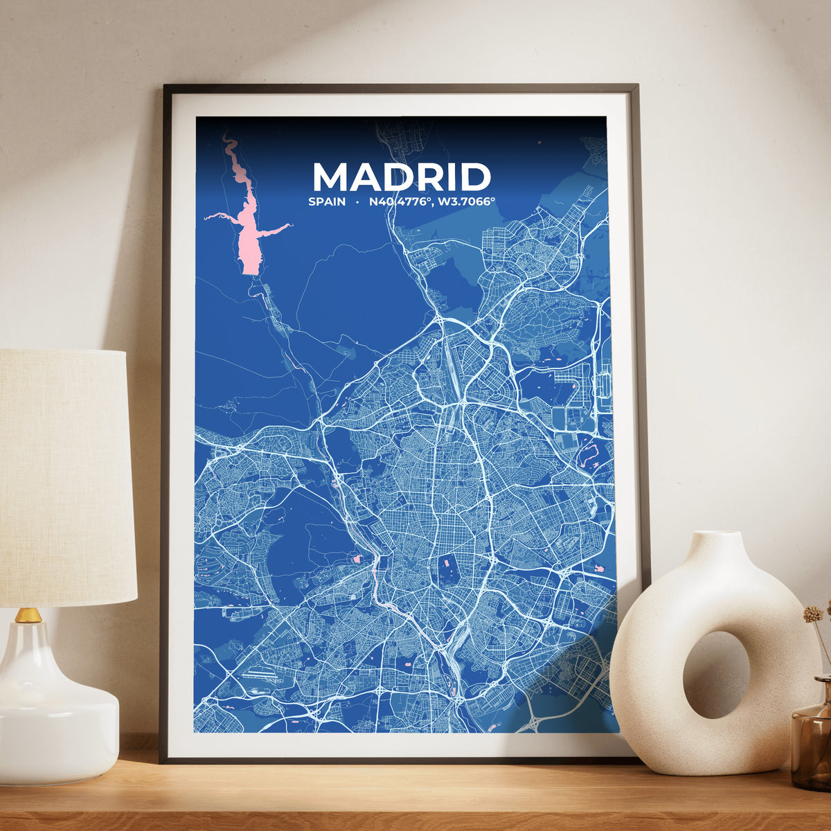 Madrid Candy Map Poster