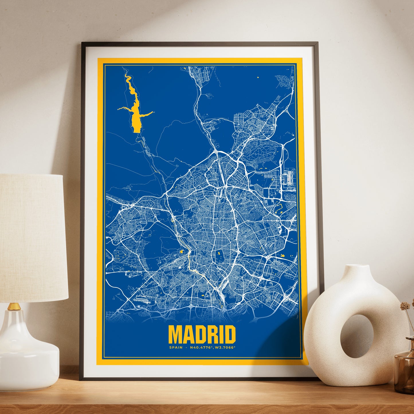Madrid Blockbuster Map Poster
