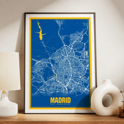 Madrid Blockbuster Map Poster