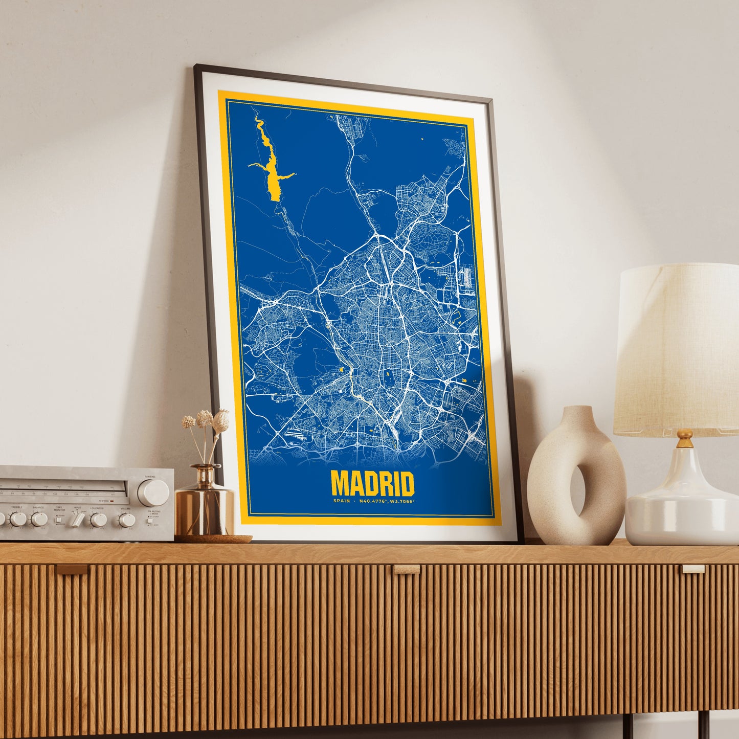 Madrid Blockbuster Map Poster