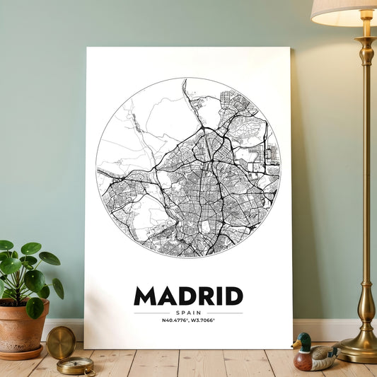 Madrid Spot Map Poster