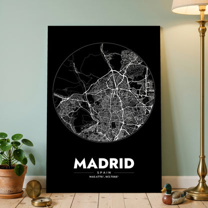 Madrid Spot Map Poster