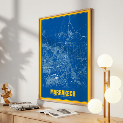Marrakech Blockbuster Map Poster