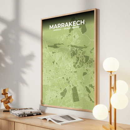 Marrakech Grove Map Poster