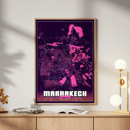 Marrakech GTA Map Poster