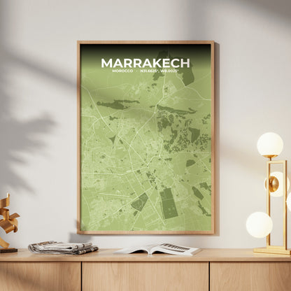 Marrakech Grove Map Poster