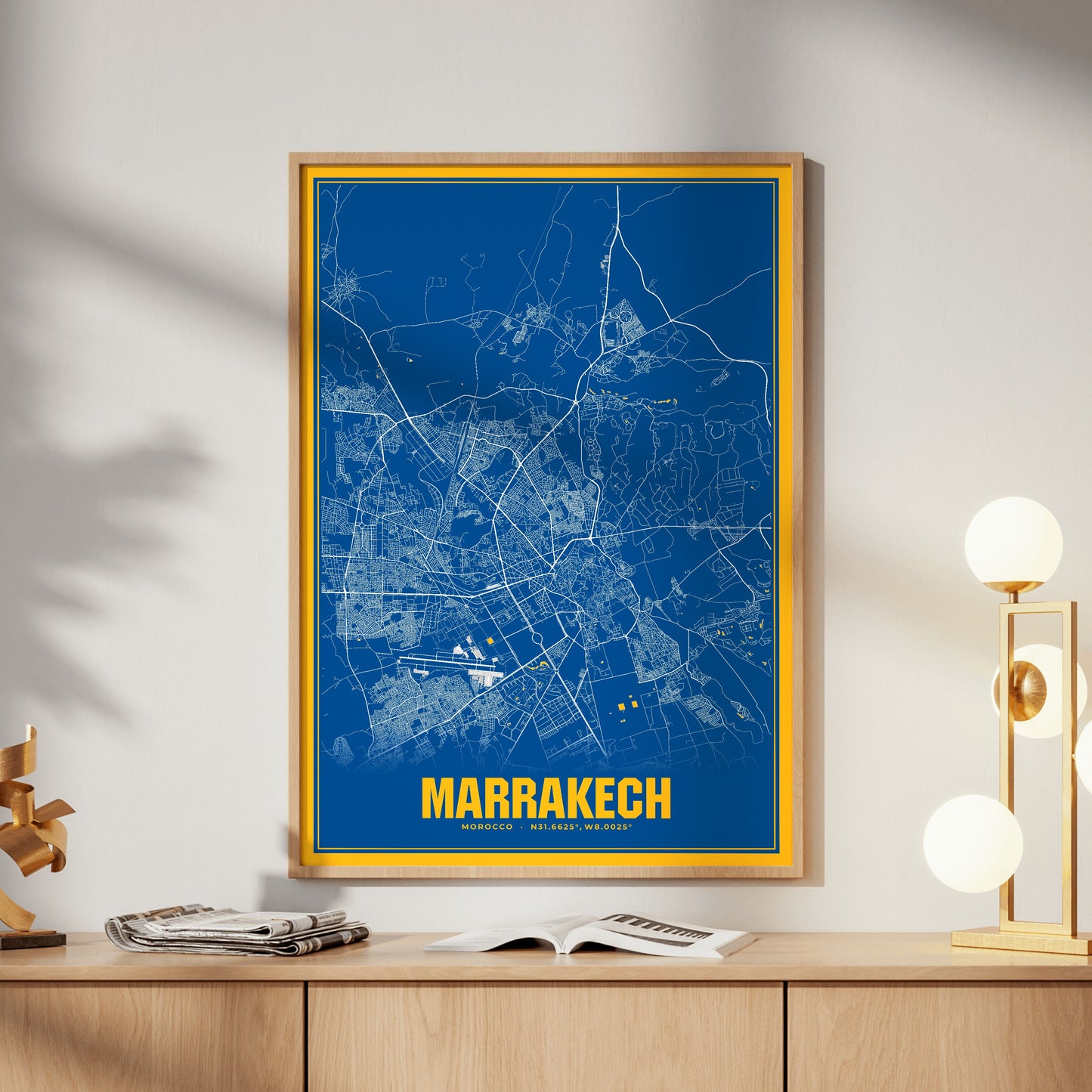 Marrakech Blockbuster Map Poster