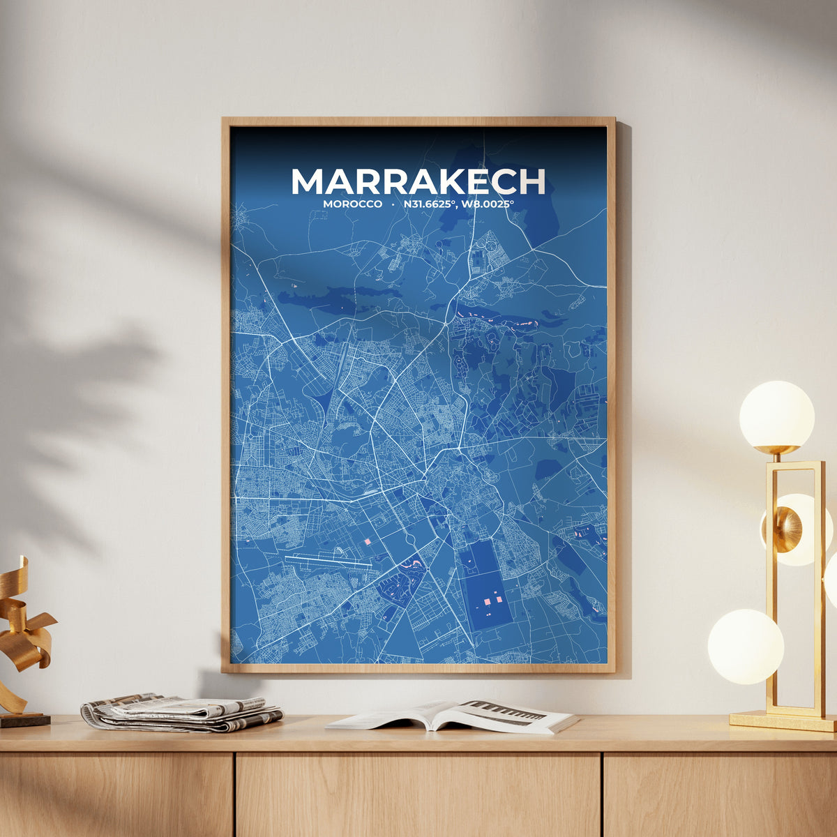 Marrakech Candy Map Poster