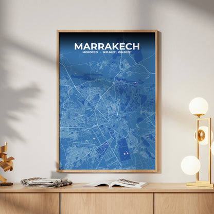 Marrakech Candy Map Poster