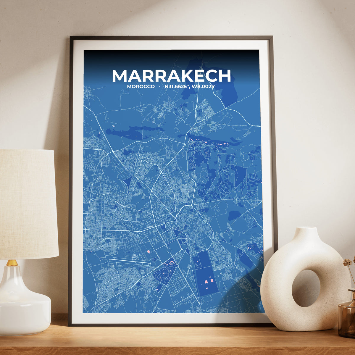 Marrakech Candy Map Poster