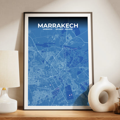 Marrakech Candy Map Poster