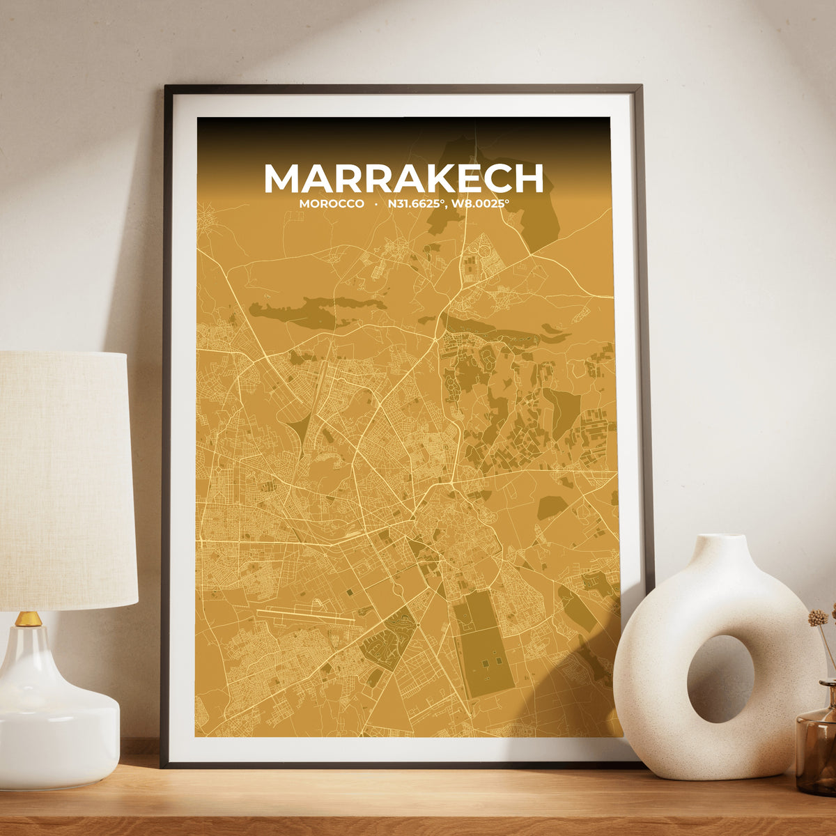 Marrakech Forge Map Poster